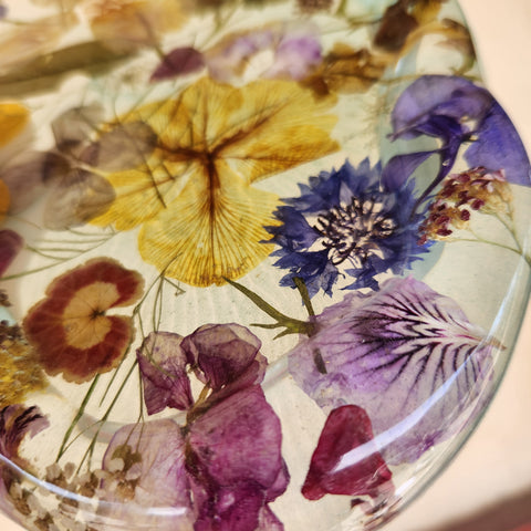 Resin Bubble Tray - Floral