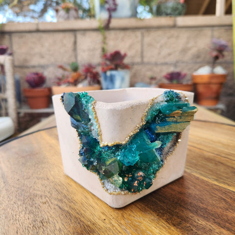 Deep Ocean Crystal Geode - Square